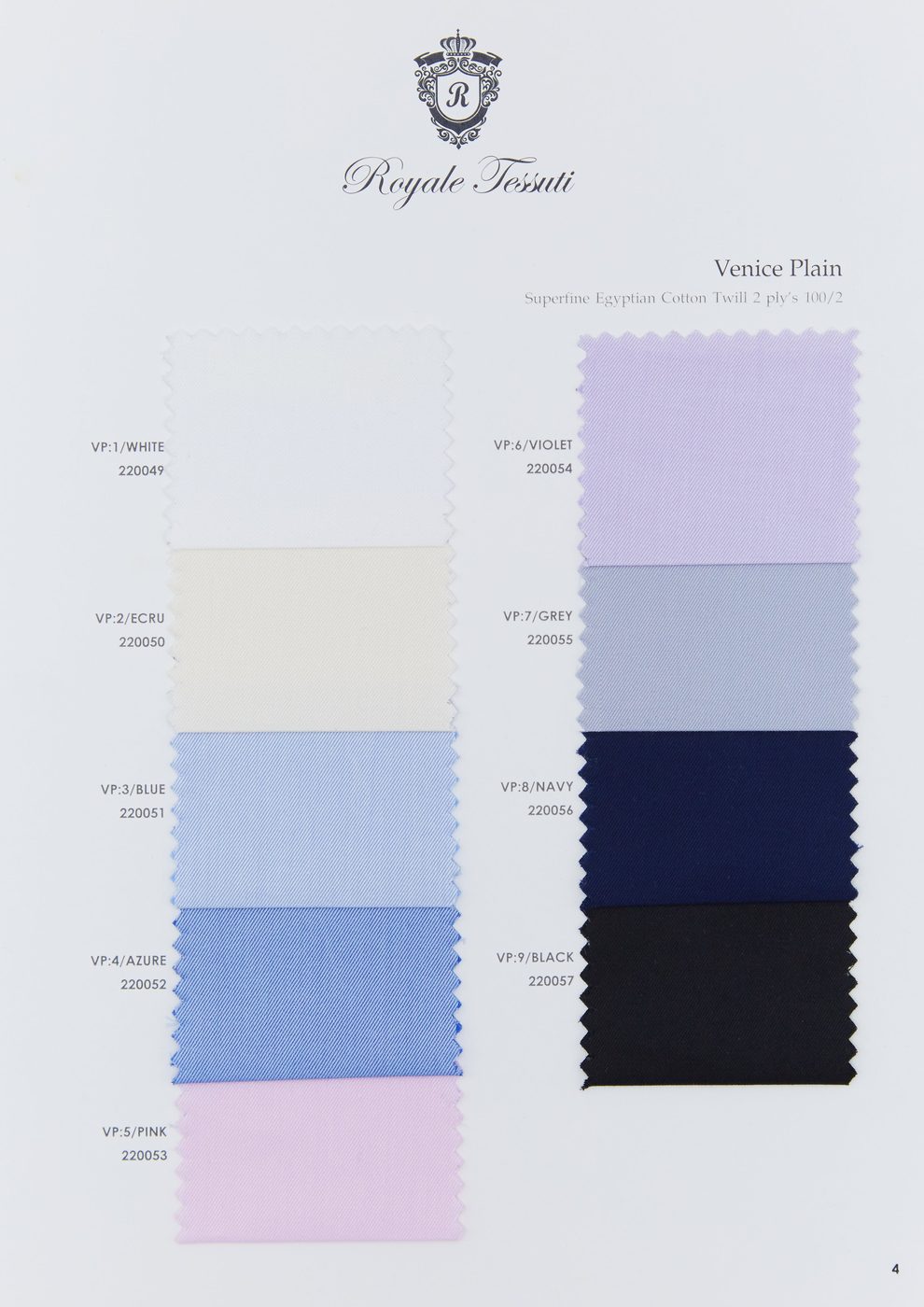 RT-004 — Classic Collection fabric swatch, code RT-004