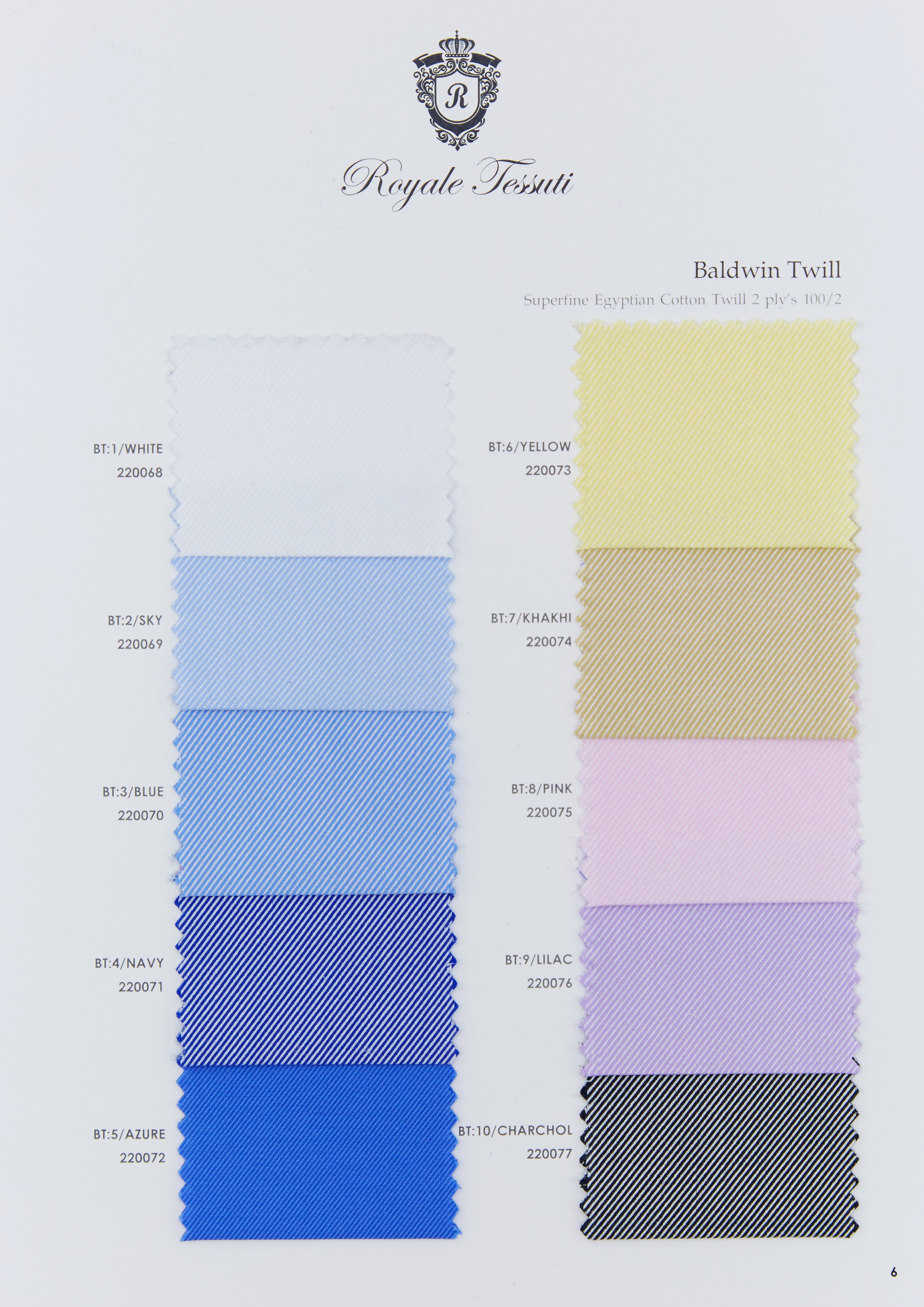 RT-006 — Classic Collection fabric swatch, code RT-006