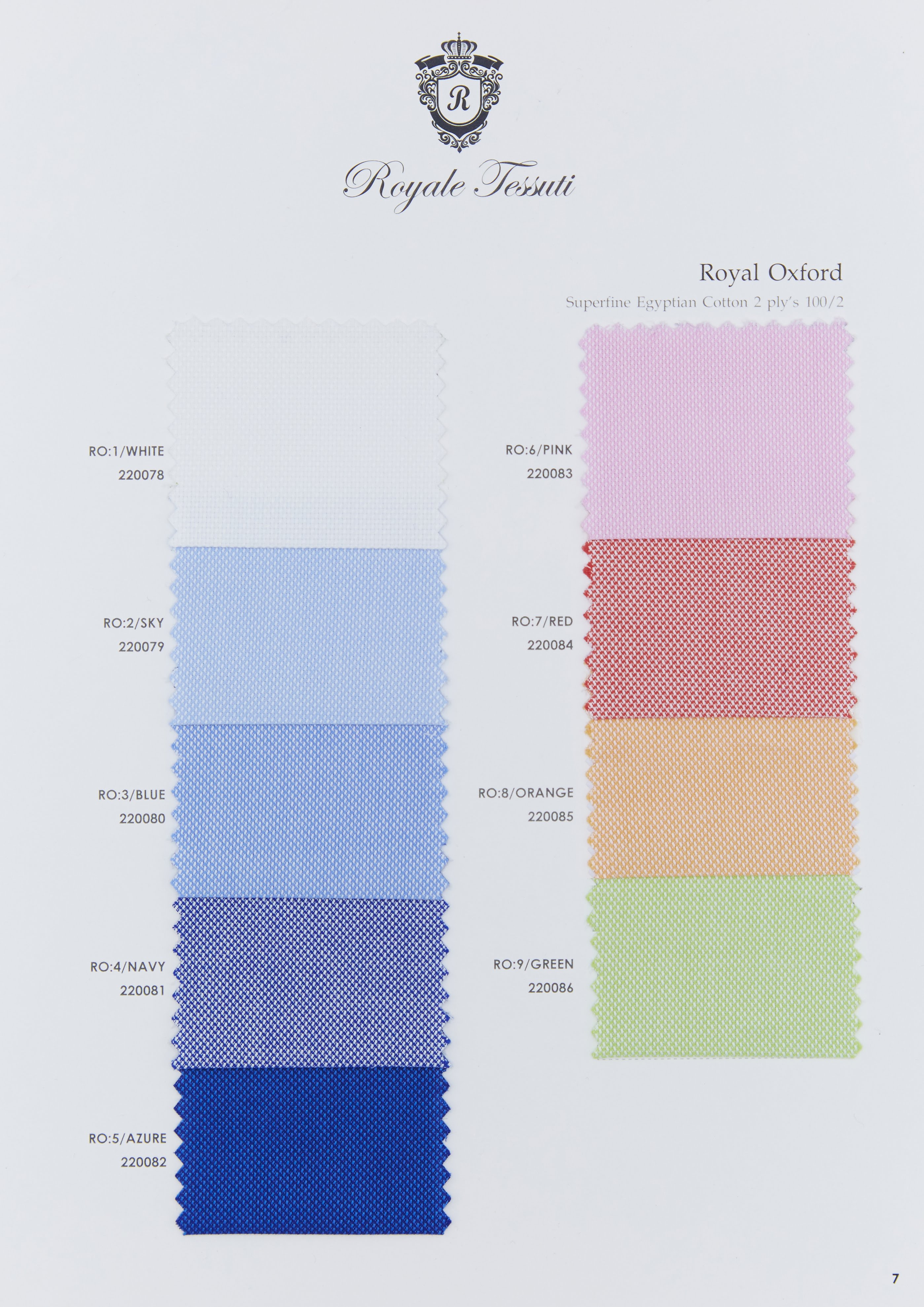 RT-007 — Classic Collection fabric swatch, code RT-007