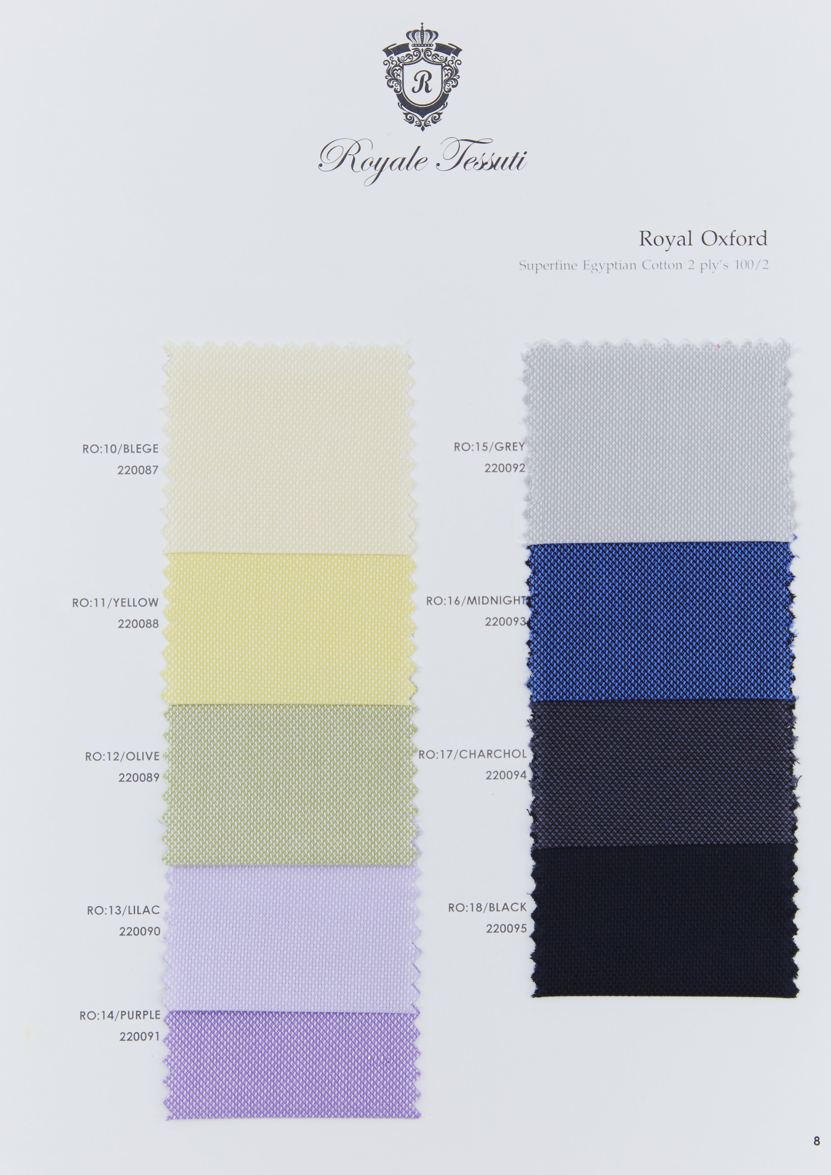 RT-008 — Classic Collection fabric swatch, code RT-008