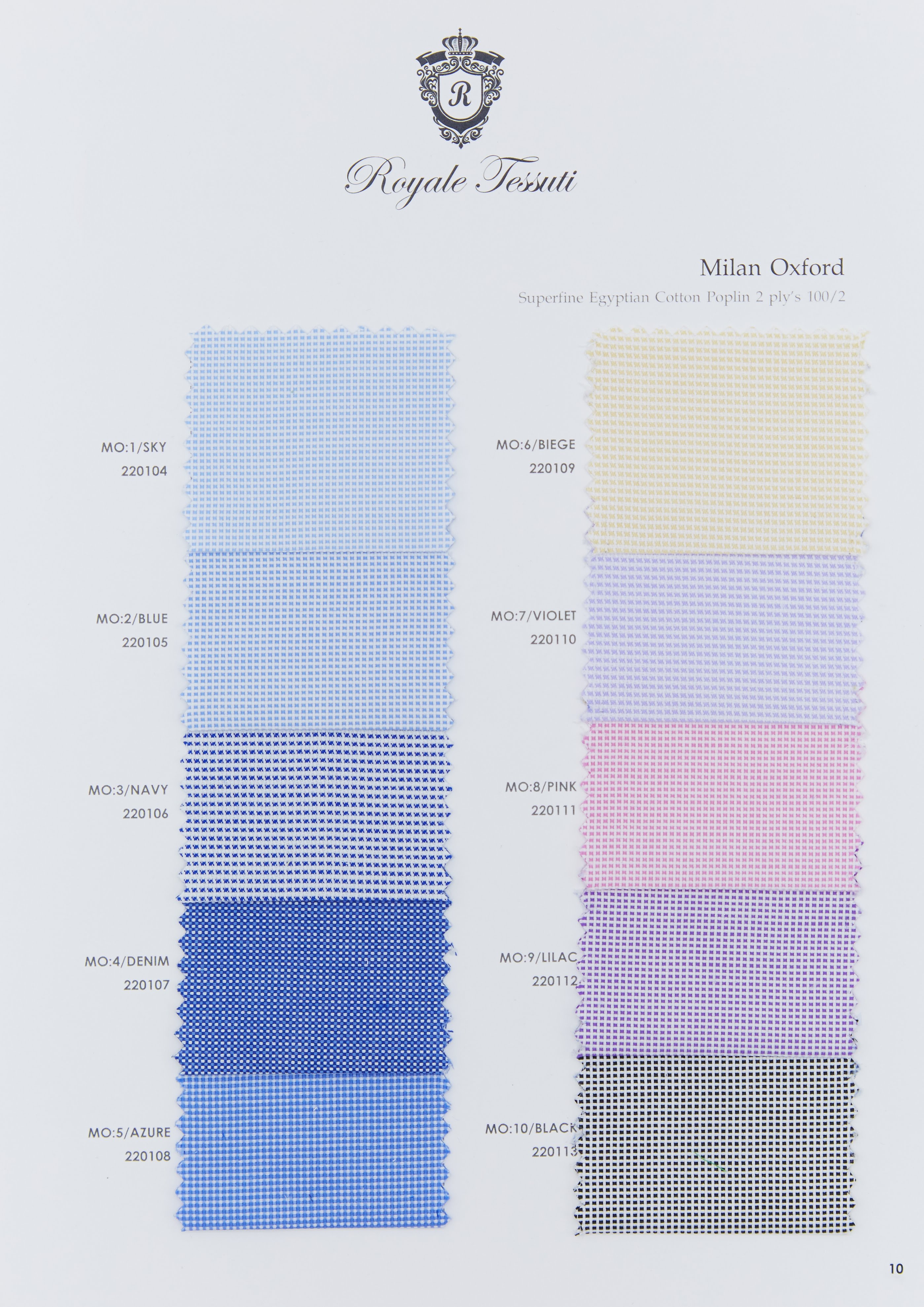 RT-010 — Classic Collection fabric swatch, code RT-010
