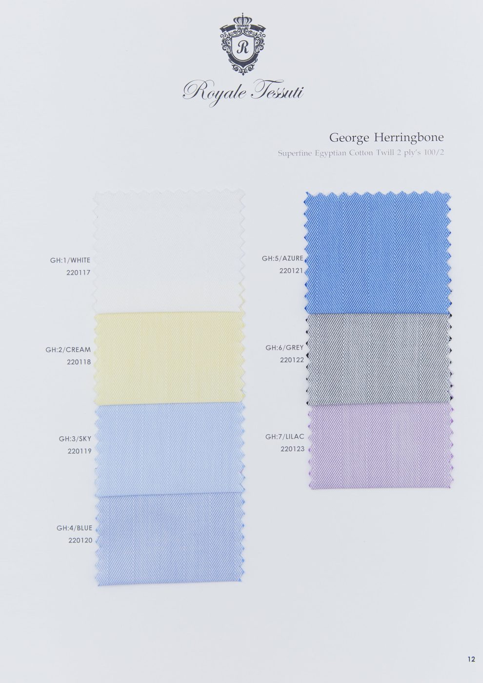 RT-012 — Classic Collection fabric swatch, code RT-012