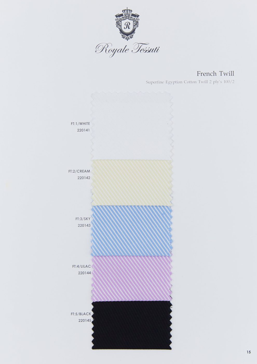 RT-015 — Classic Collection fabric swatch, code RT-015