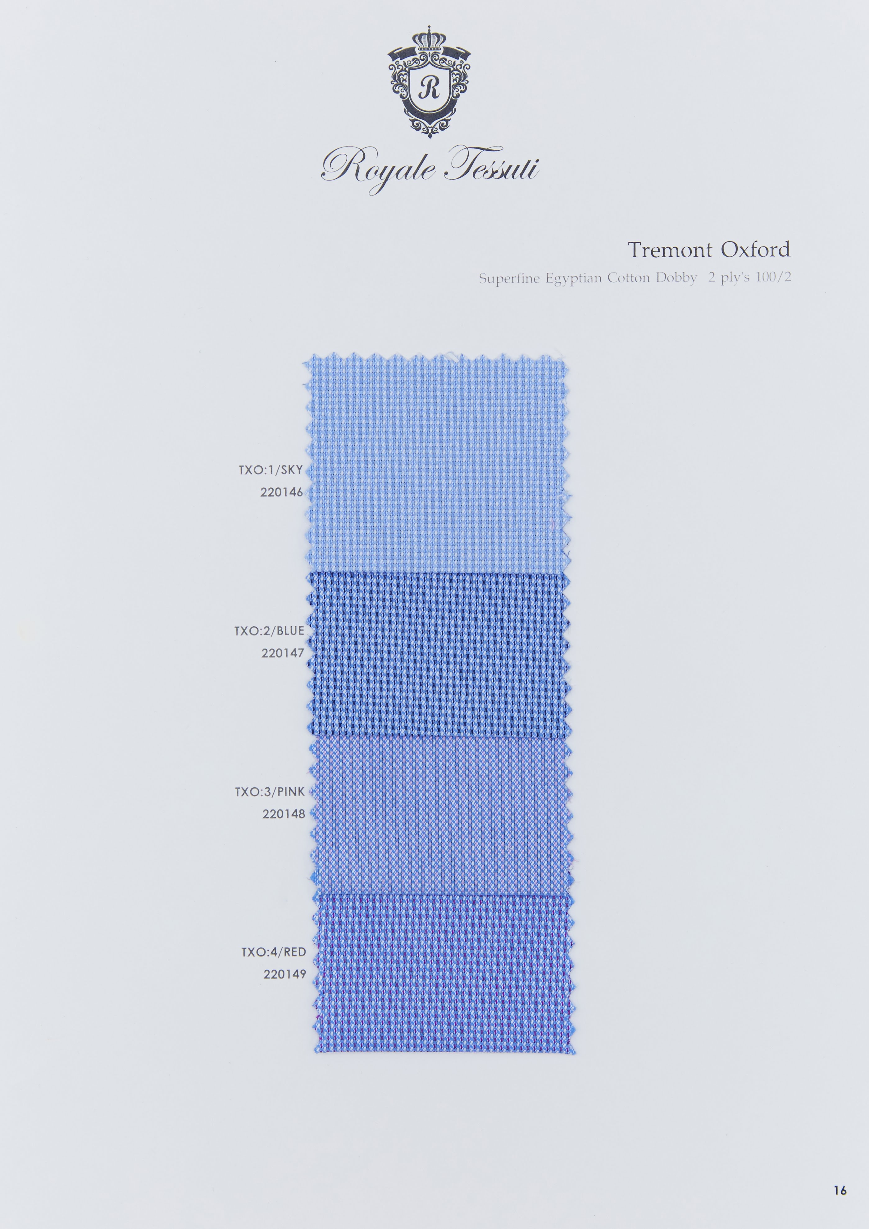 RT-016 — Classic Collection fabric swatch, code RT-016
