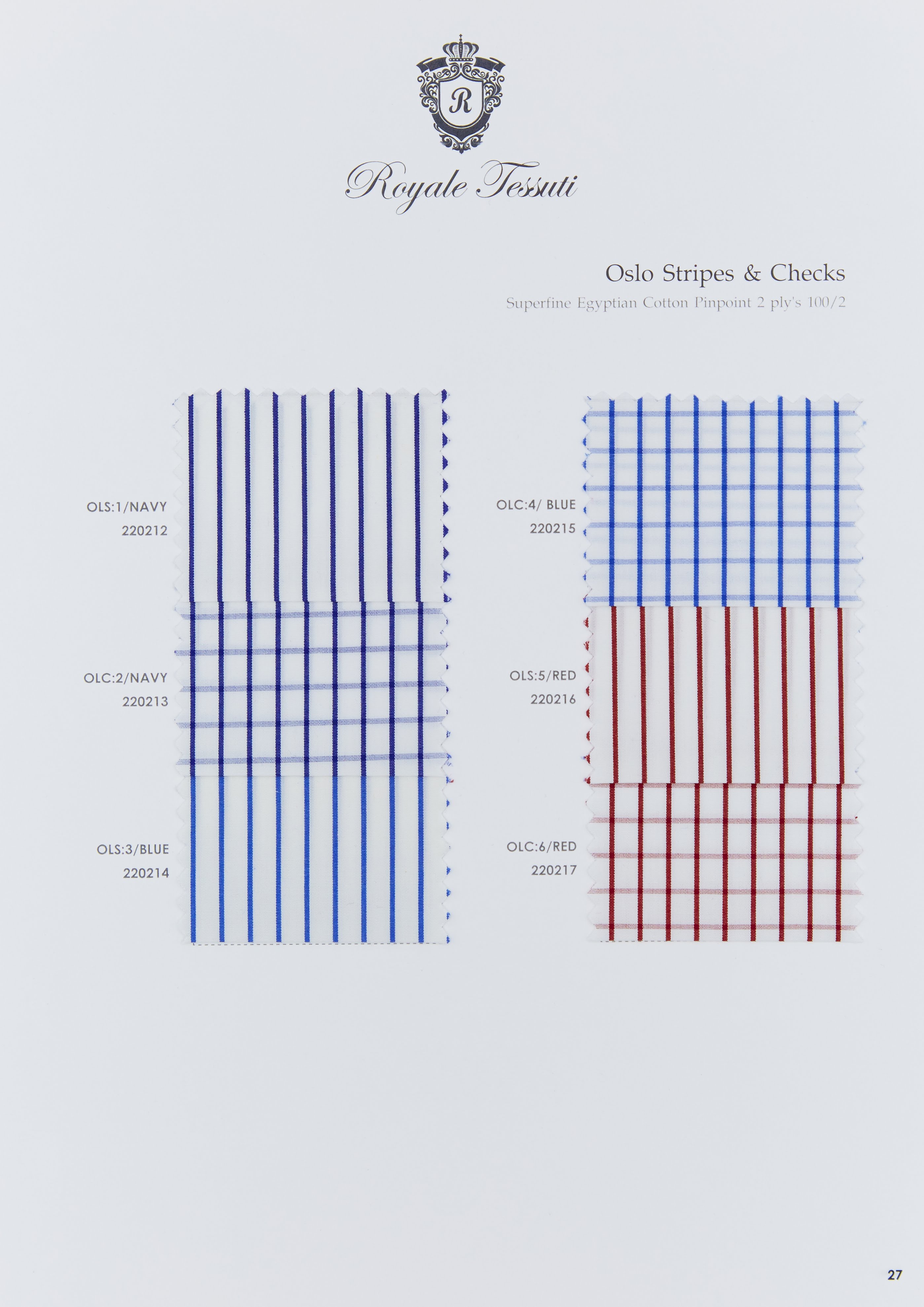 RT-027 — Classic Collection fabric swatch, code RT-027