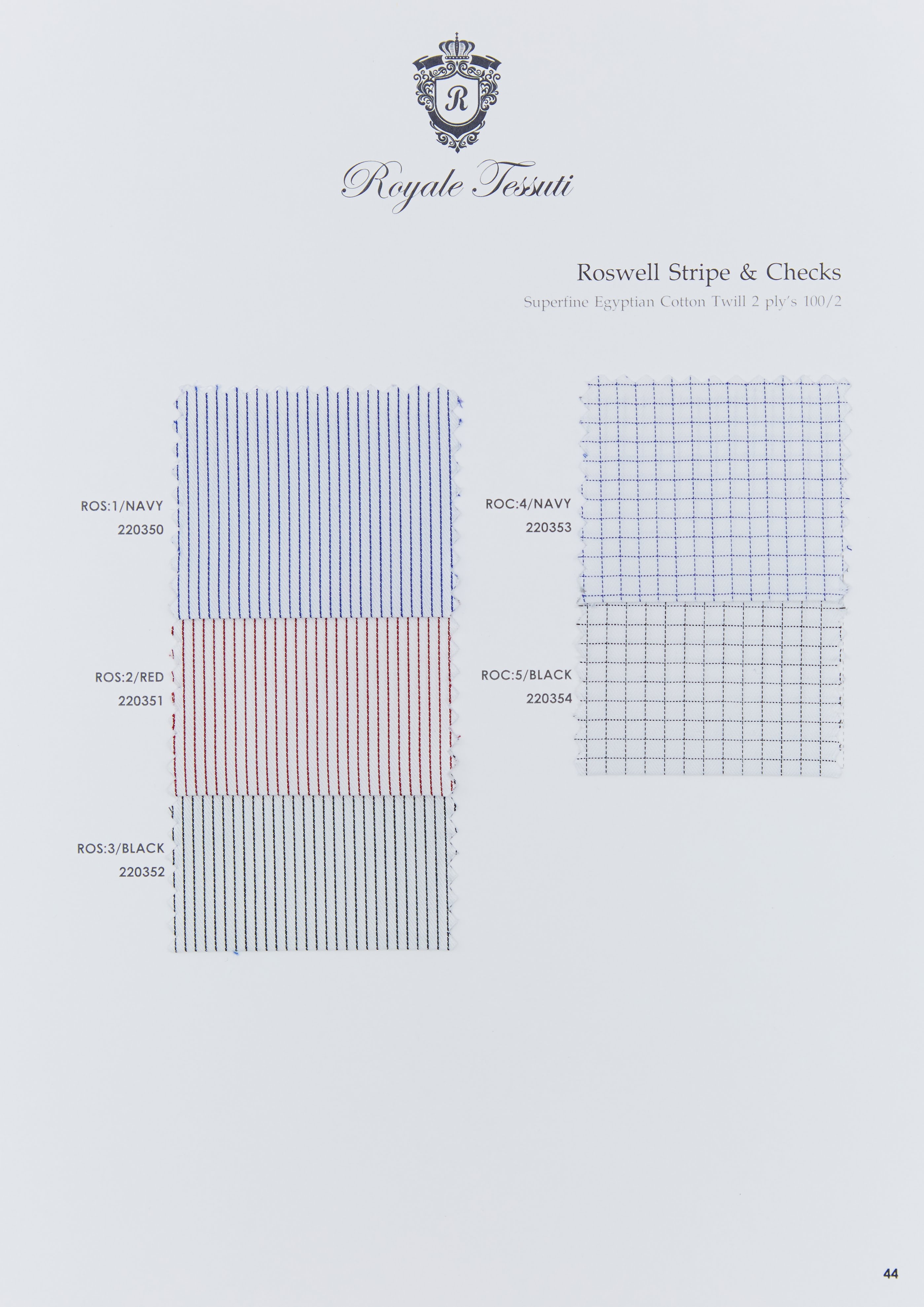 RT-044 — Classic Collection fabric swatch, code RT-044