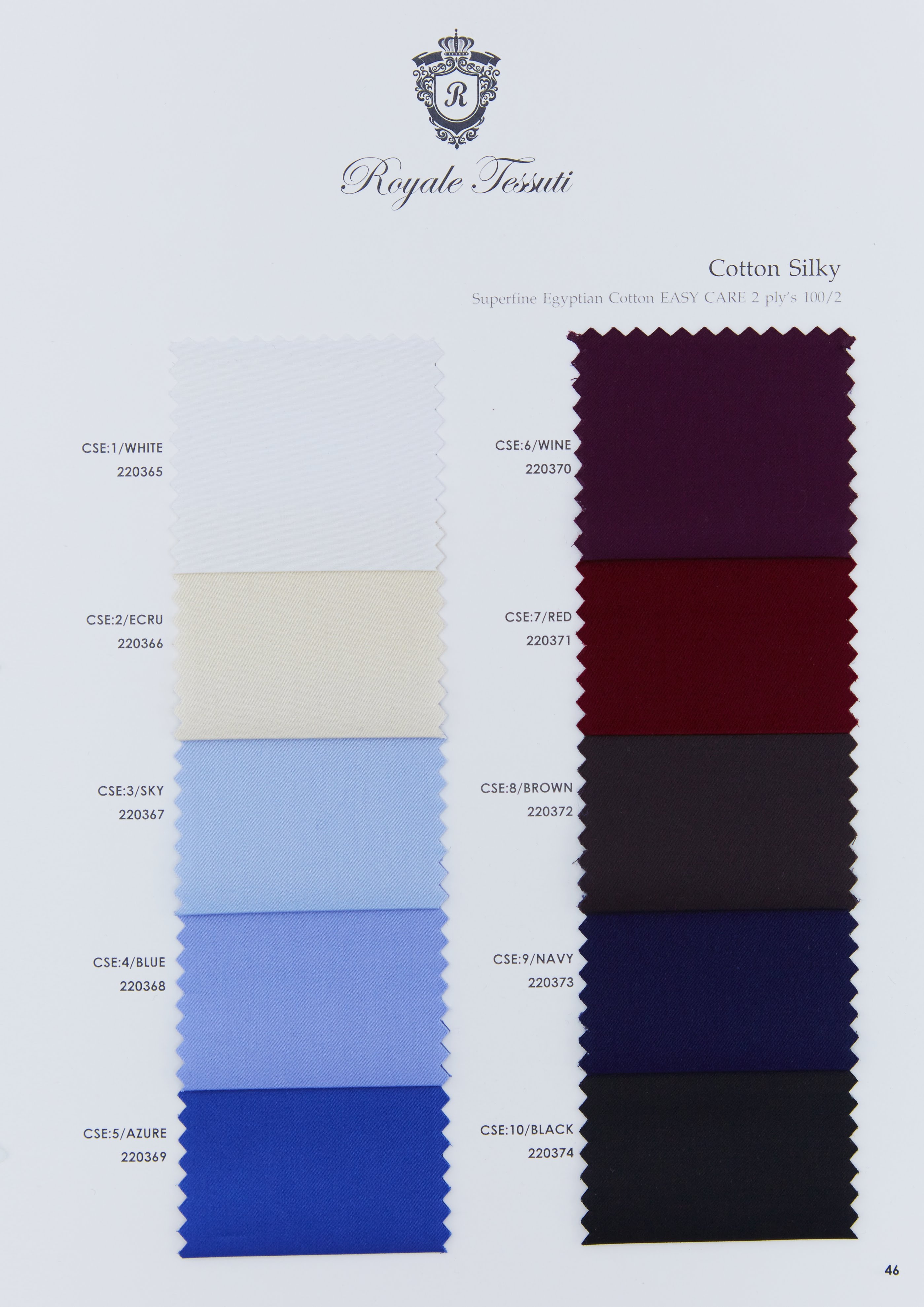 RT-046 — Classic Collection fabric swatch, code RT-046