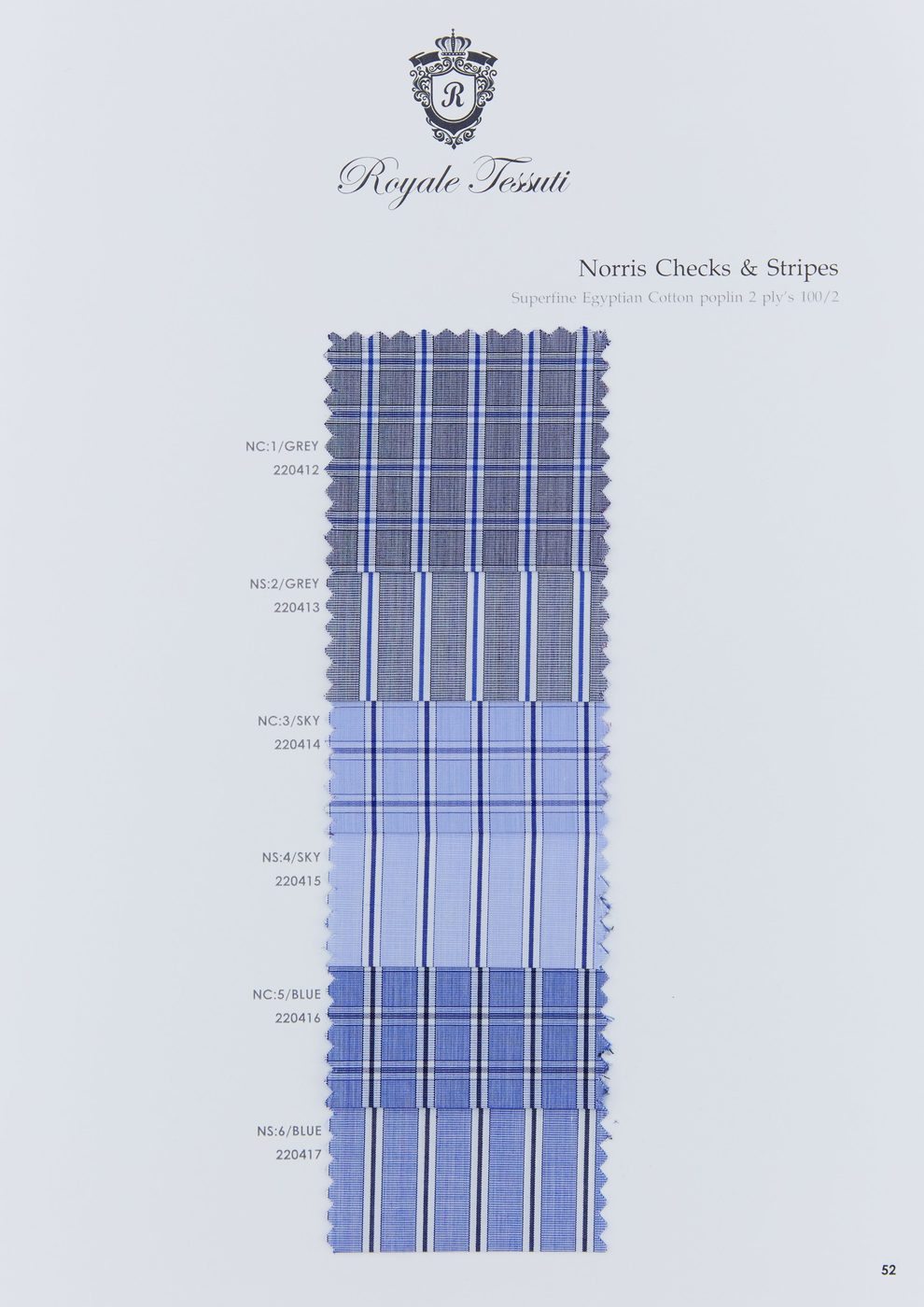 RT-052 — Classic Collection fabric swatch, code RT-052