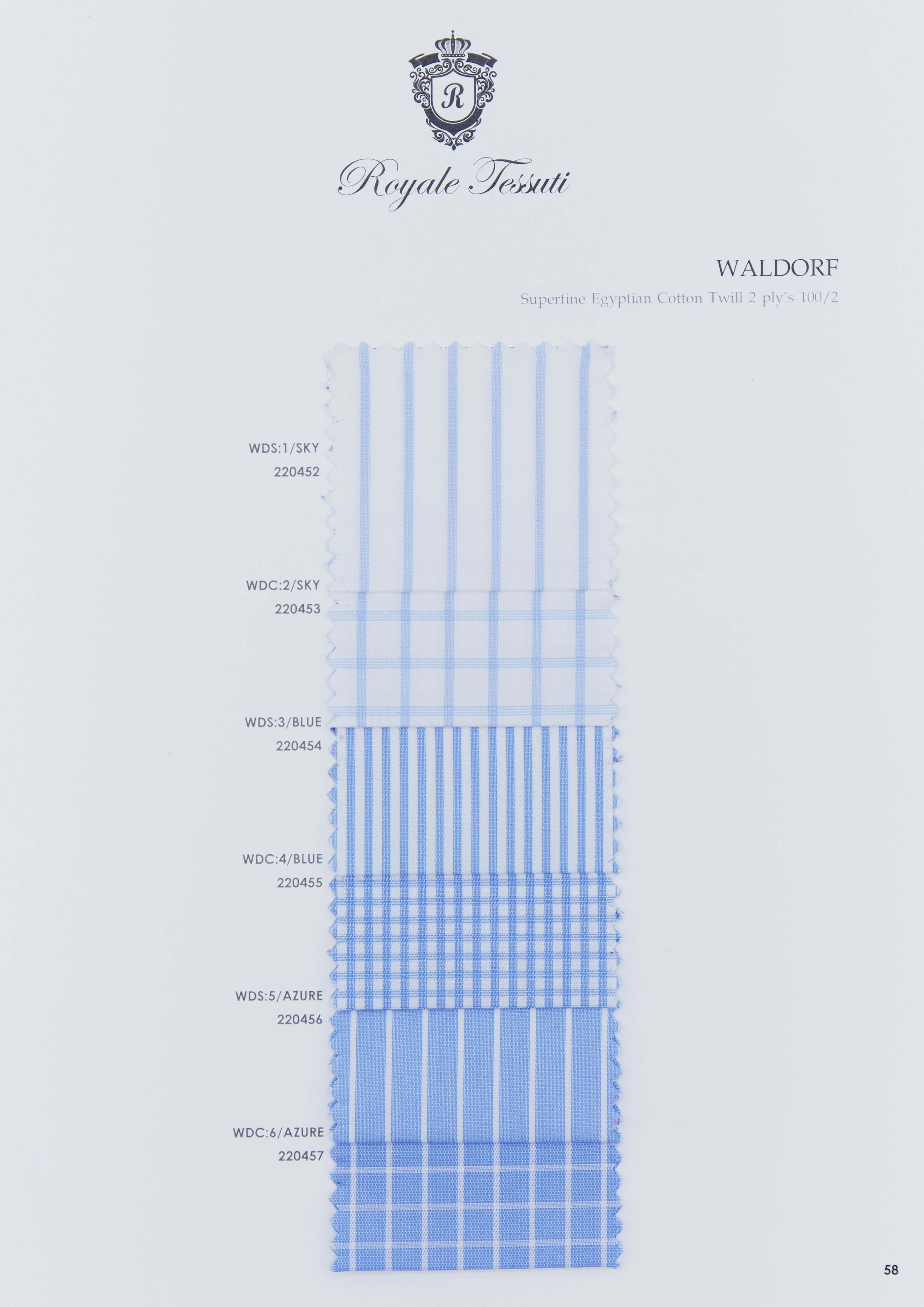 RT-058 — Classic Collection fabric swatch, code RT-058
