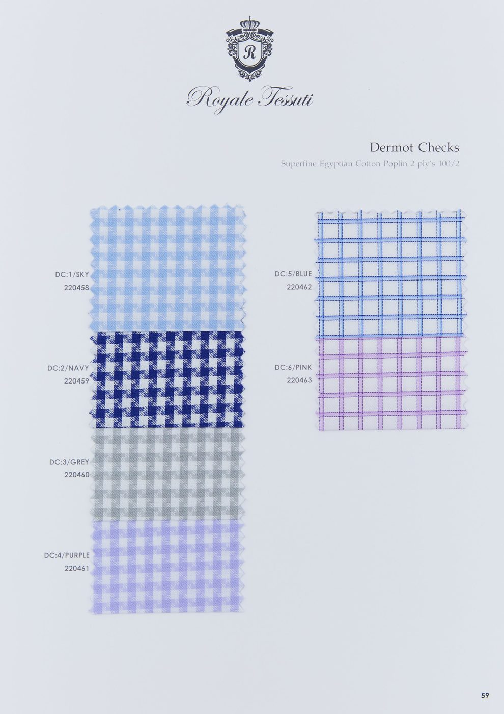 RT-059 — Classic Collection fabric swatch, code RT-059