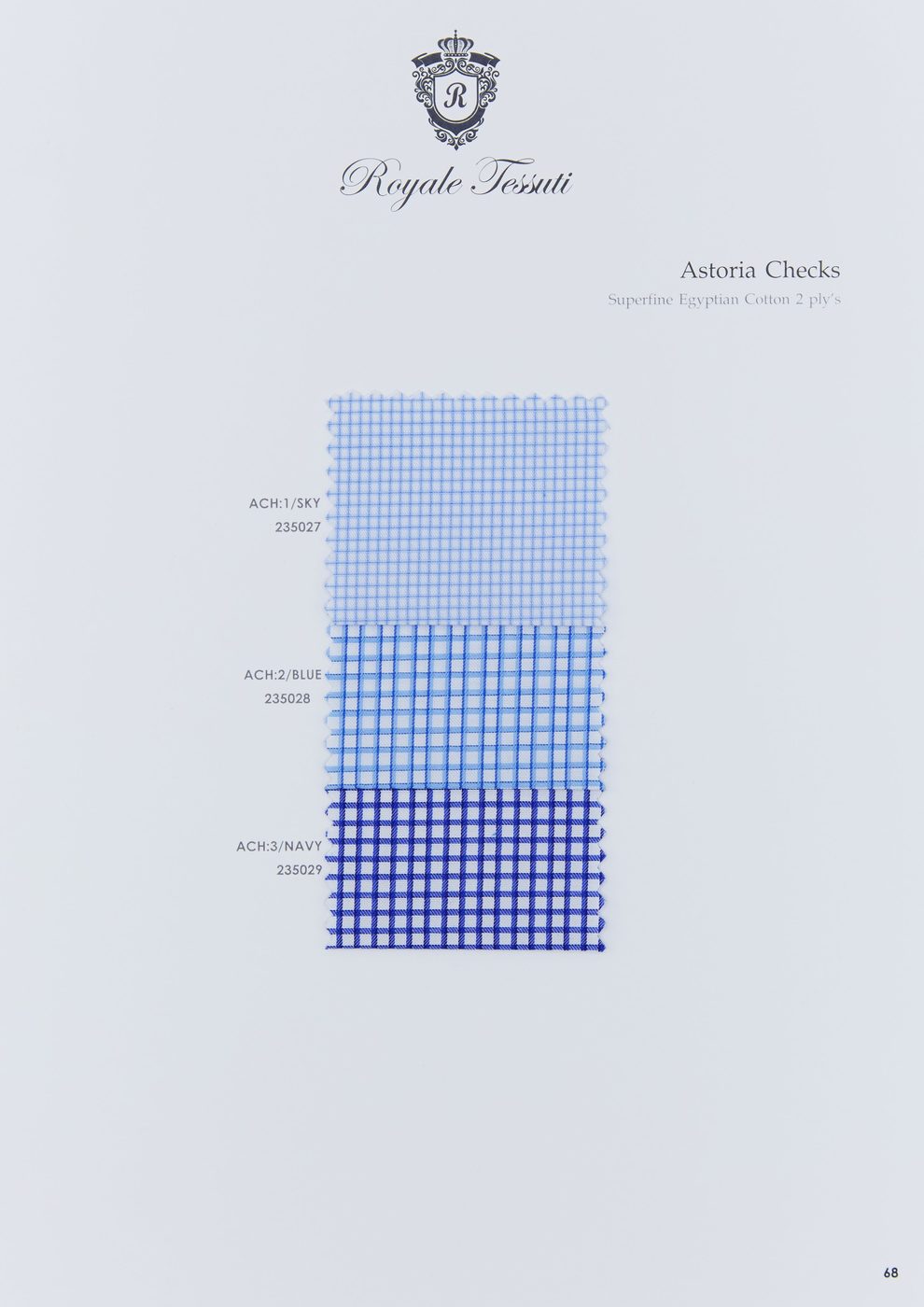 RT-068 — Classic Collection fabric swatch, code RT-068