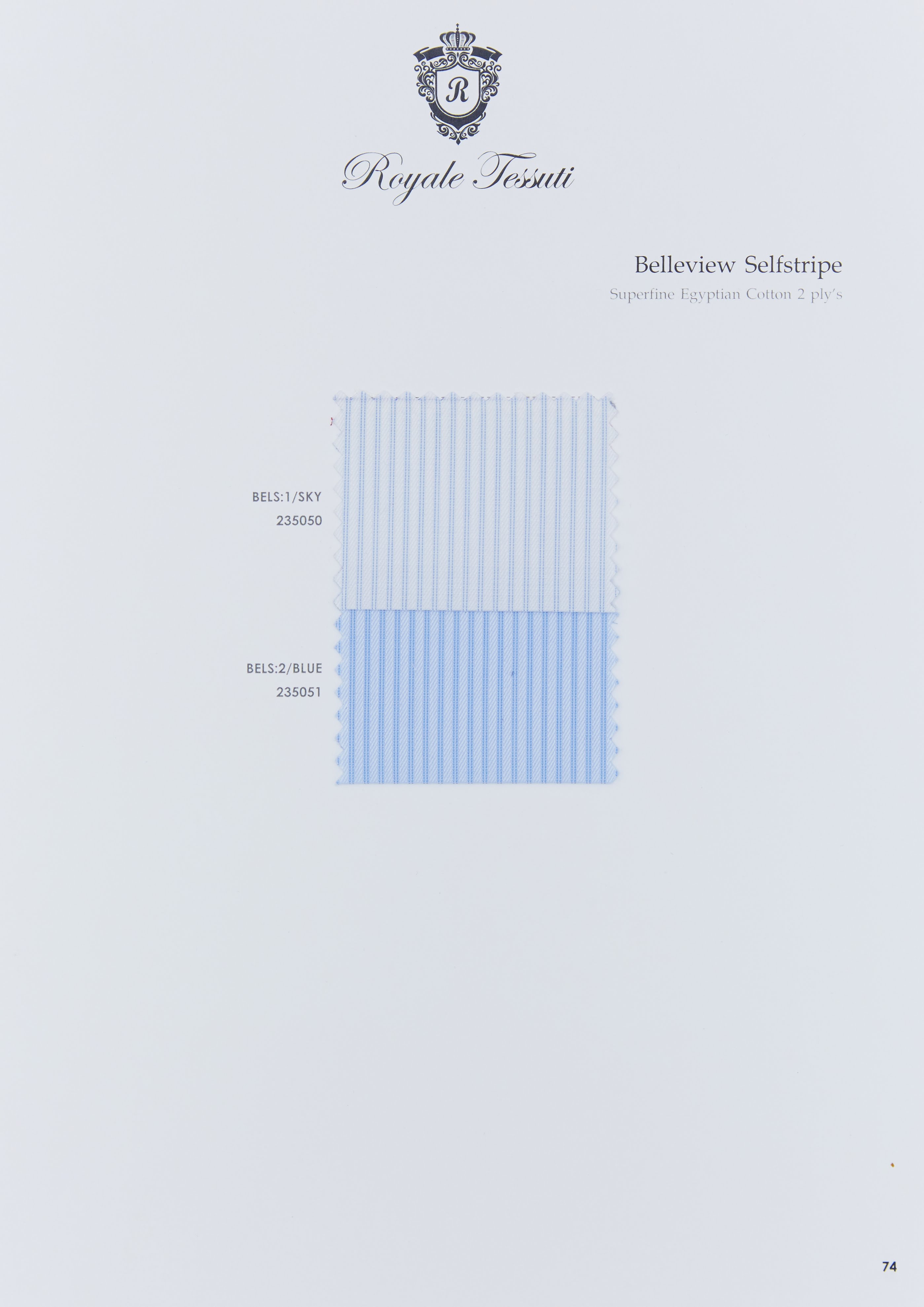 RT-074 — Classic Collection fabric swatch, code RT-074