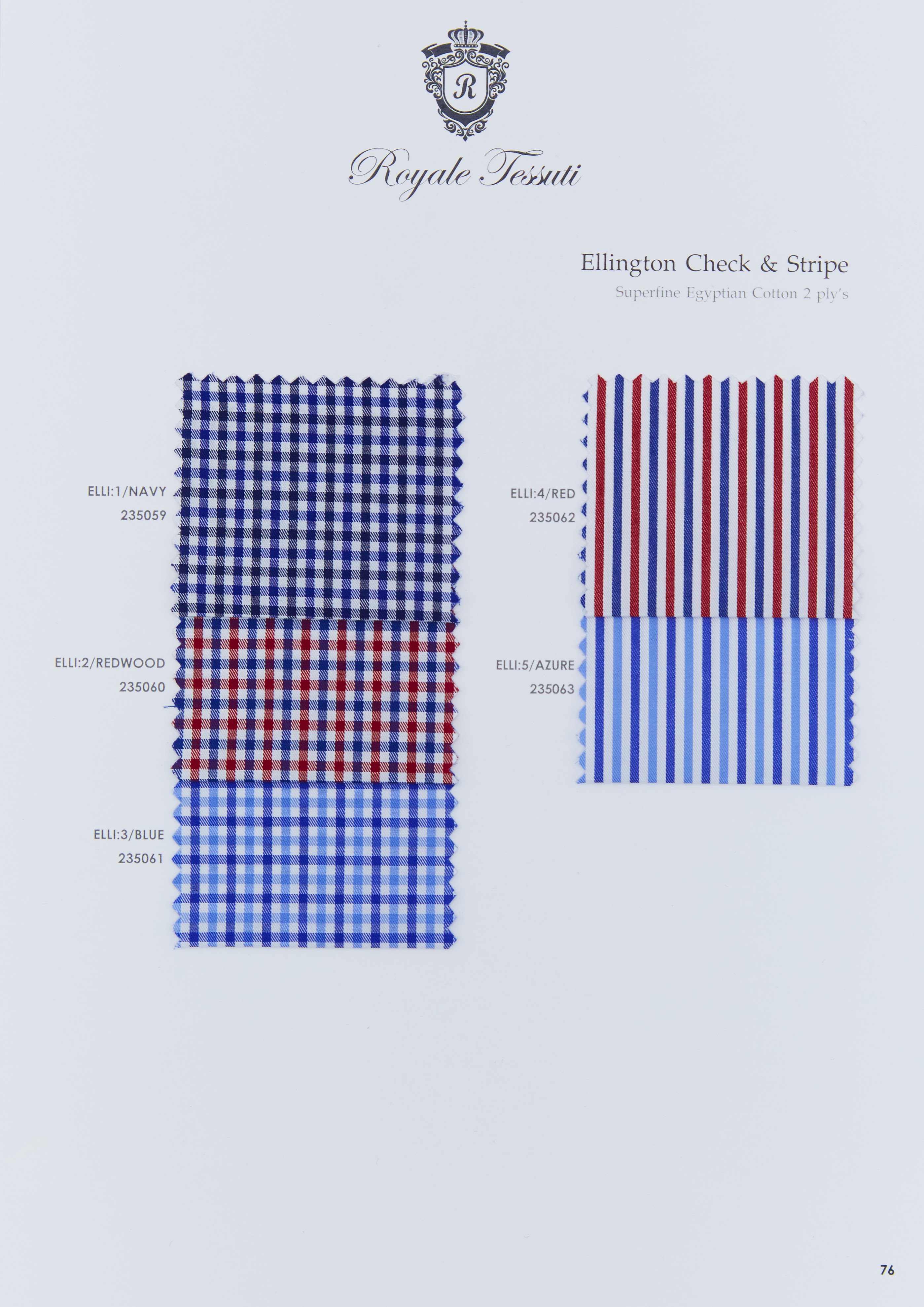 RT-076 — Classic Collection fabric swatch, code RT-076