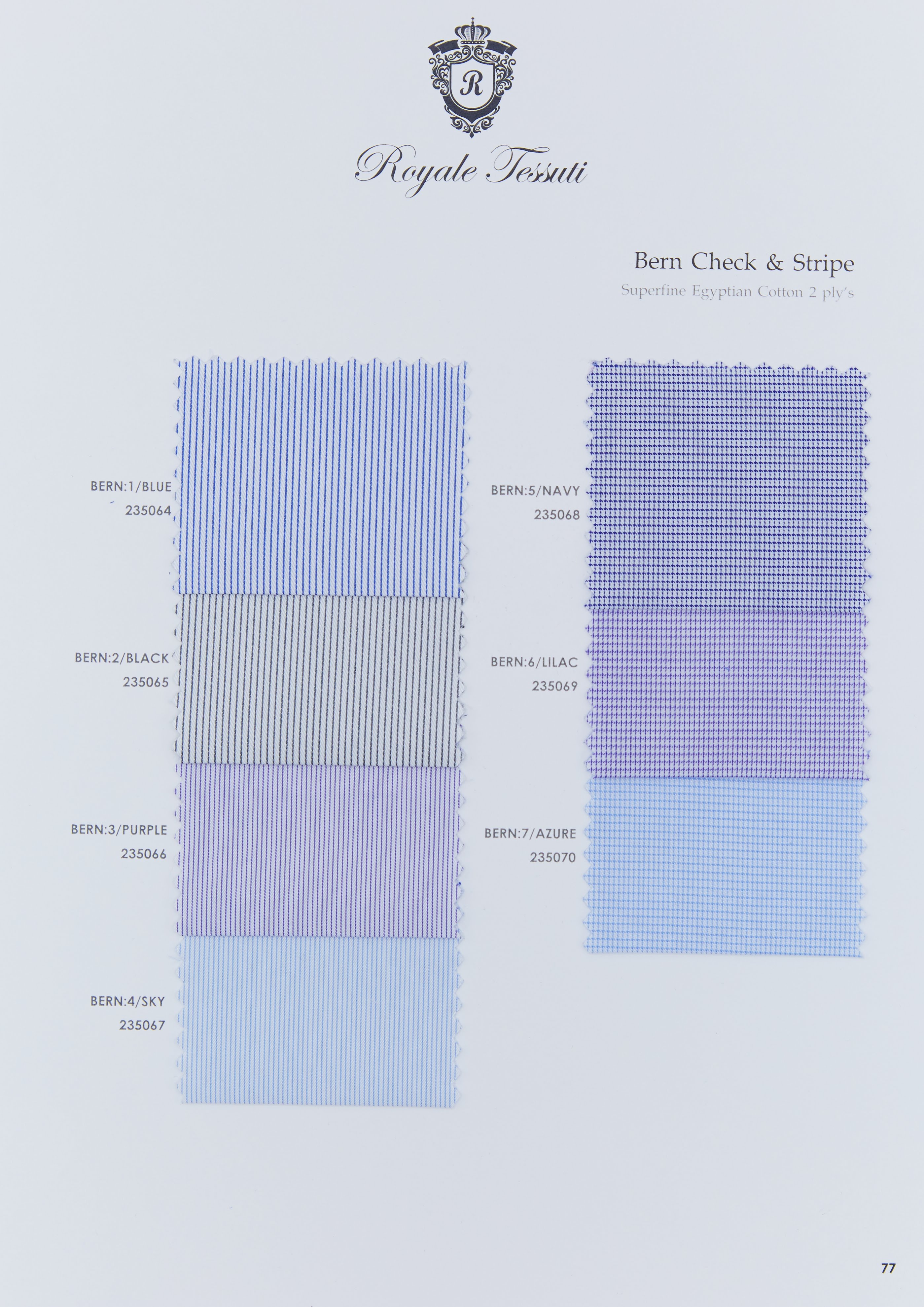 RT-077 — Classic Collection fabric swatch, code RT-077