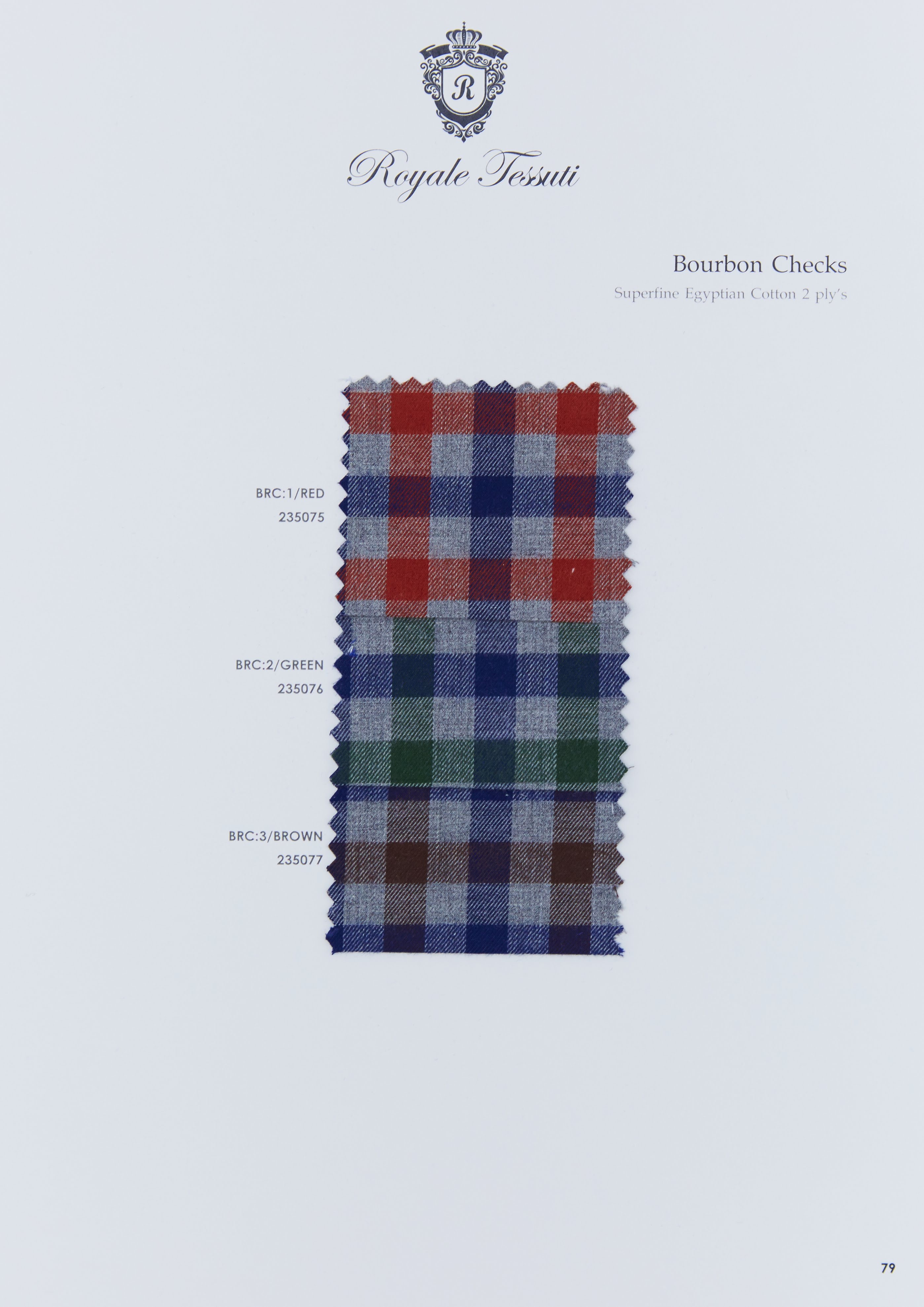 RT-079 — Classic Collection fabric swatch, code RT-079