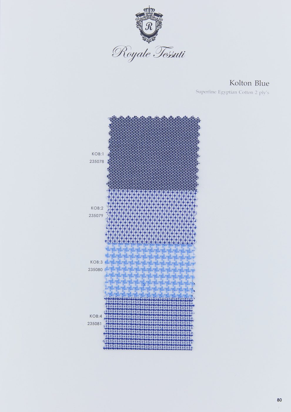 RT-080 — Classic Collection fabric swatch, code RT-080