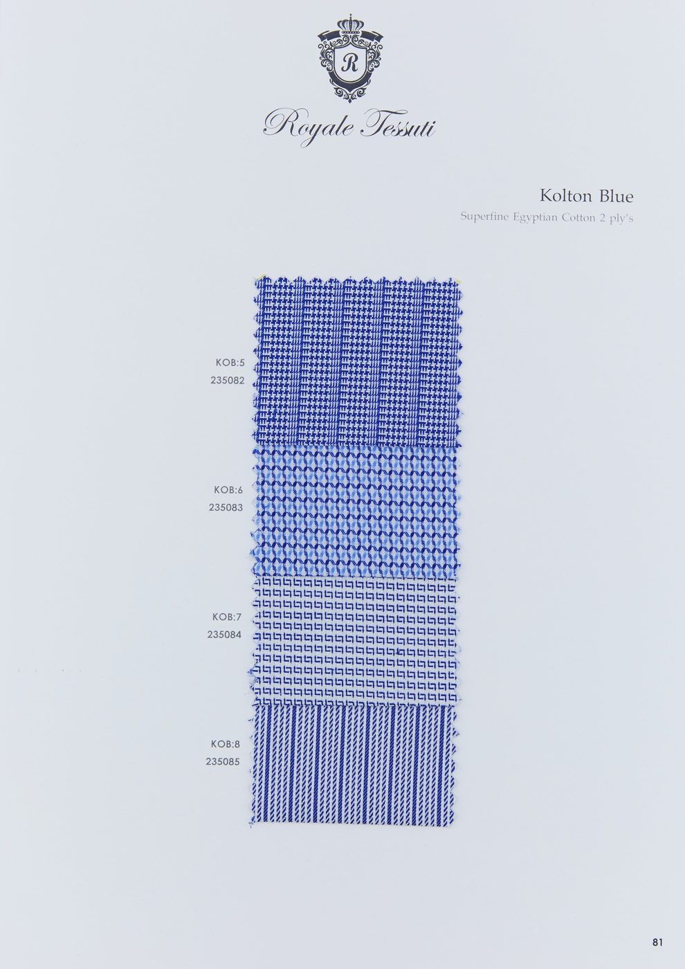 RT-081 — Classic Collection fabric swatch, code RT-081