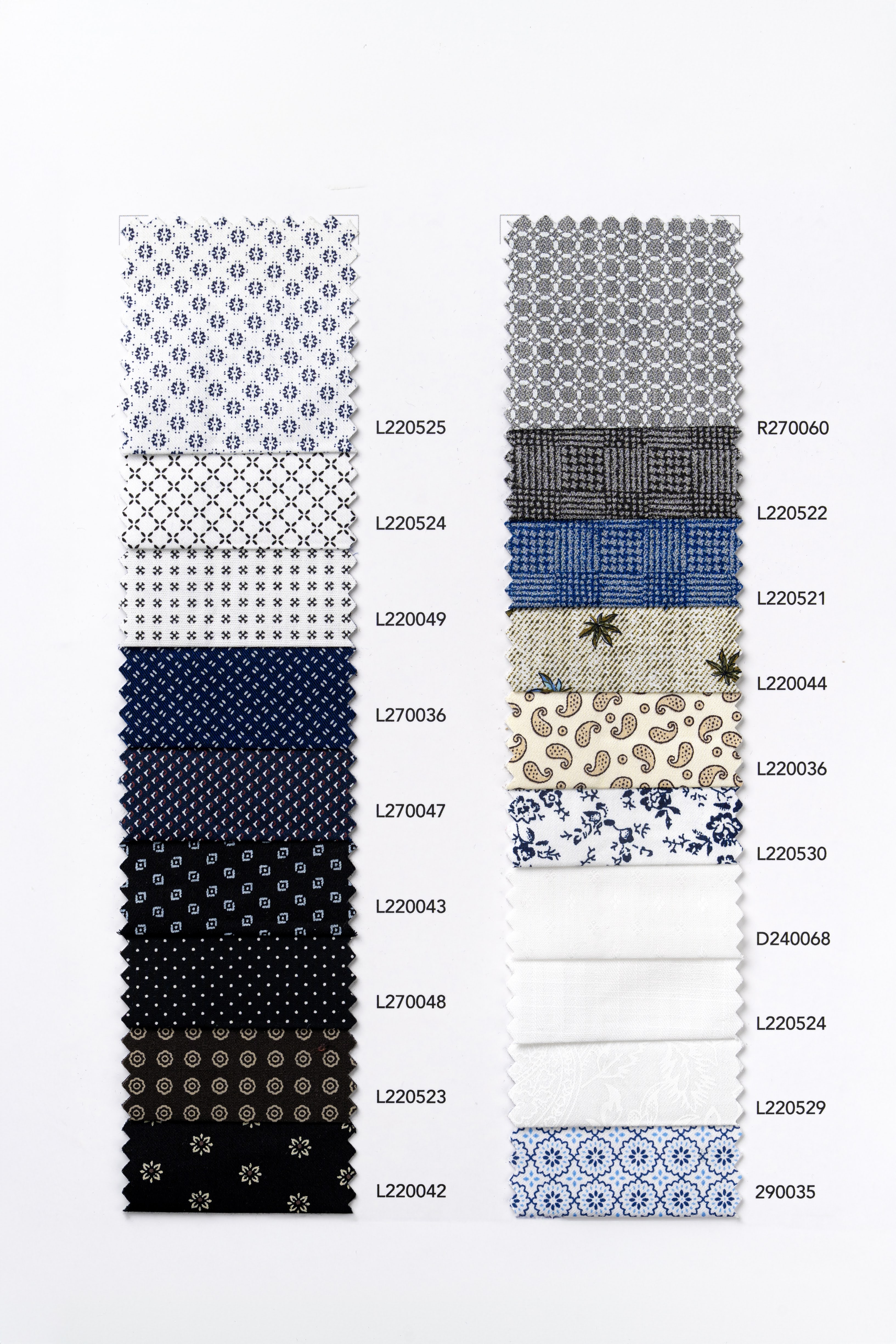 CPLA-005 — Cotton print L' Avana fabric swatch, code CPLA-005